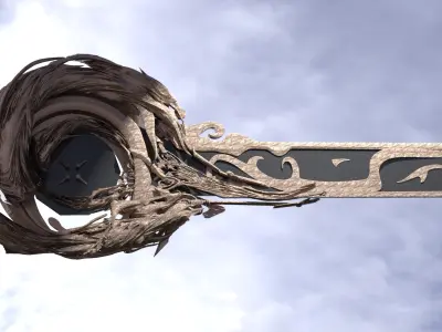 Air element Sword  3D model