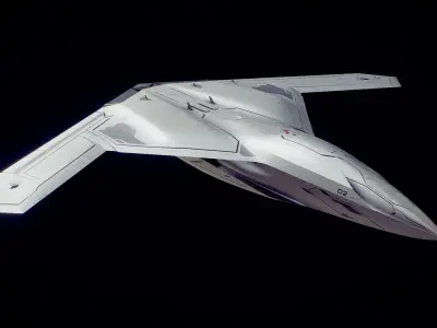 Drone Low-poly 3D model 5