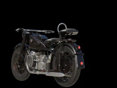 Motorcycle m-72 3D model