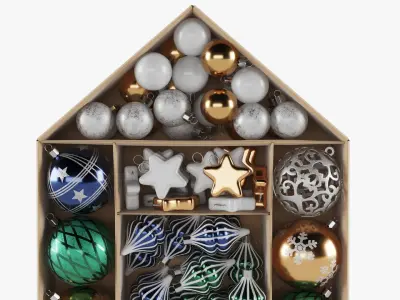  Christmas Tree Decor Gift Box 03 