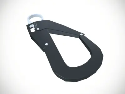 Harness Hook Low-poly 3D model