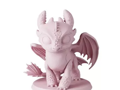 Toothless How to Train Your Dragon - Free Sample STL Free 3D print model