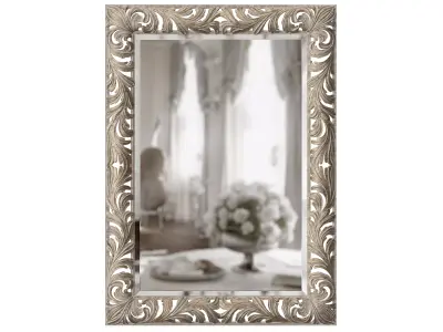 ROBERTO GIOVANNINI ART 1001G MIRROR FRAME SCROLL CARVED LEAVES 3D model