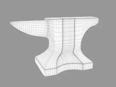 Anvil Low-poly 3D model