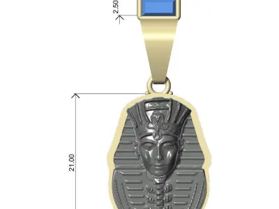 Egyptian Antique Jewellery Pendant 3D print model