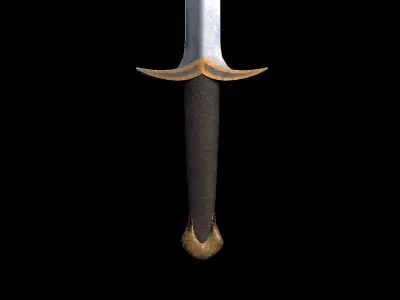 Sword Low-poly 3D model 67