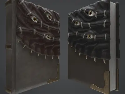 Leather book 3D model