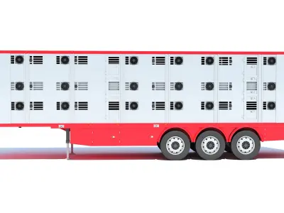  Animal Transport Trailer 3D model
