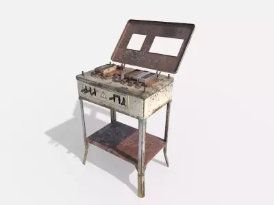 Old Electro Shock Device 3D model