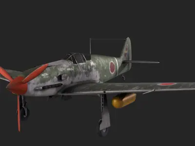 Kawasaki Ki-61-I 3D Model 3D model