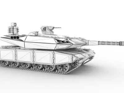 Main Battle Tank ALTAY-II 3D model