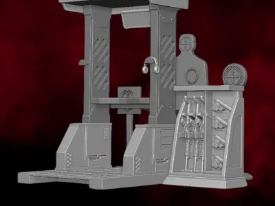 Shooting Range 2025 Playset 3D printable  For Action Figures 3D print model