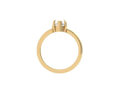Marquise Ring 3D print model 3