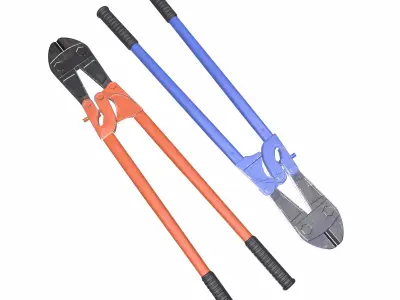 Bolt Cutter Low Poly Low-poly 3D model