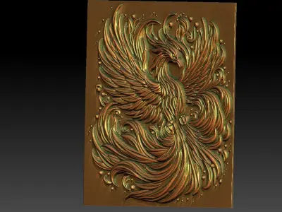 1 phoenix CNC Relief Model 3D print model