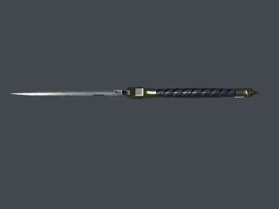 Double Shadow Black Knife Low-Poly 3D Models Low-poly 3D model