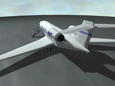 Commercial Passenger Airplane 3D model purchase