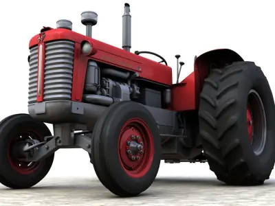 Massey Ferguson 98 1954 Tractor 3D model