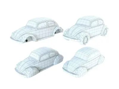 Volkswagen Beetle - Smooth Model 3D print model