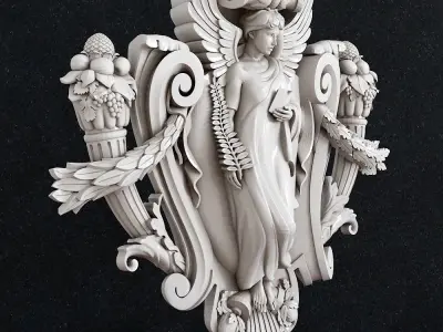 Statue Athena Muse  Goddess Virgo Muza 3D print model