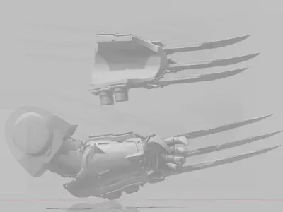 lightning claws 3D model