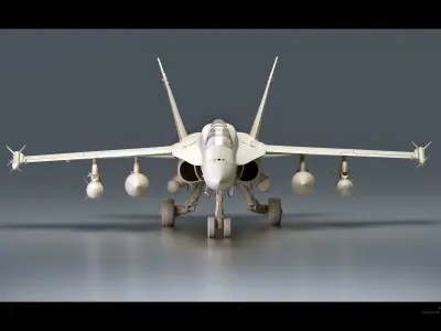 McDonnell Douglas FA-18 Hornet  3D model