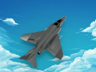 McDonnell Douglas F-4 Phantom 3D model buy