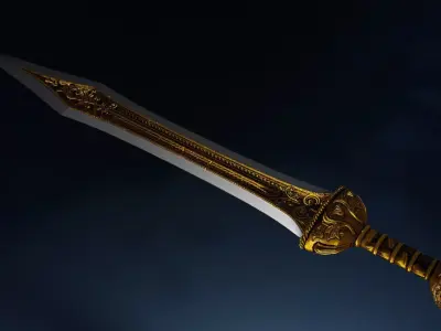 Gladius Sword Free low-poly 3D model