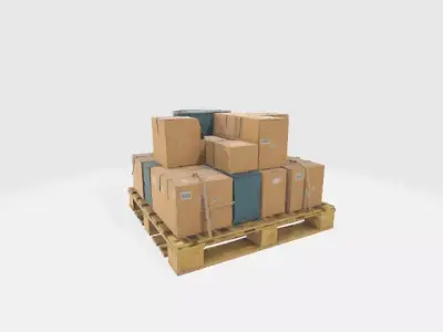 eine grobe cargo 3D model