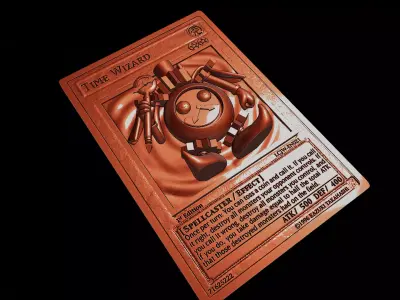TIME WIZARD CARD - YUGIOH 3D print model