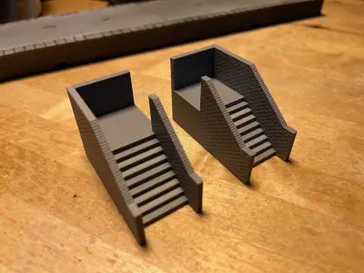 Model Railway Platform Access Steps V3 3D print model
