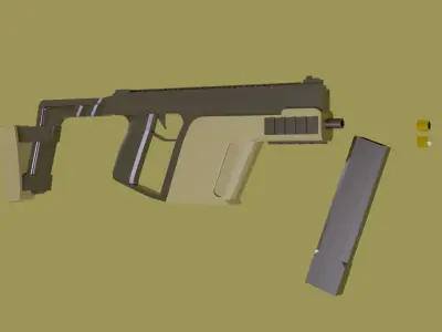 Low Poly KRISS Vector 3D model