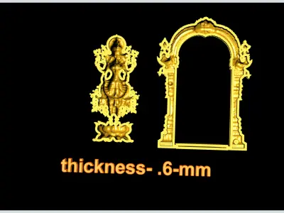 Lakshmi-Mata 3D-Print-Model No4 3D print model