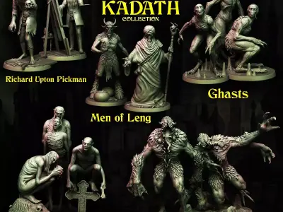 The Dream-Quest of Unknown Kadath Miniatures Collection Part 02 3D print model