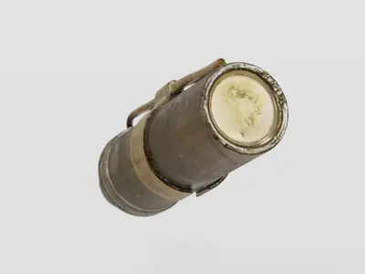 Brass Blowlamp Vintage photogrammetry scan PBR 4K textures Low-poly 3D model