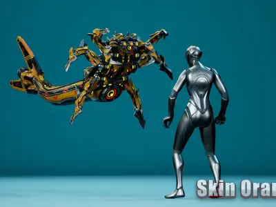Sci-Fi Tadpole Low-poly 3D model