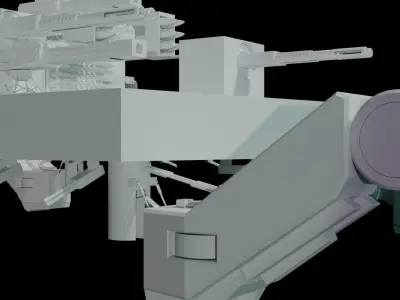 army weapon  Low-poly 3D model