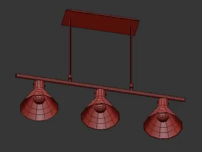 GLASS INDUSTRIAL LAMP 3D model