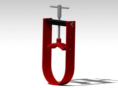 Flywheel Pulley Holder Free 3D model