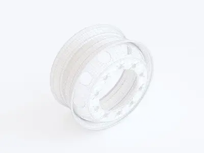 Steel rim 01 3D model