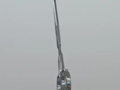 Scissors 3 pair of Low-poly 3D model