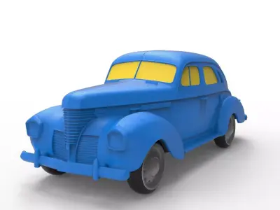 DeSoto Deluxe 1939 Classic Car 3D print model