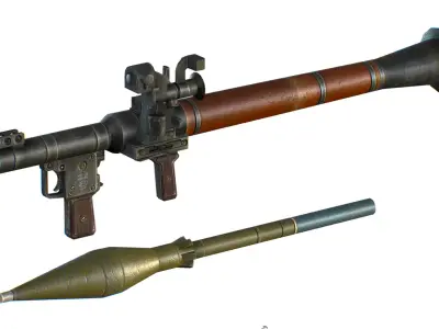 USSR Rocket Propelled Launcher Grenade - RPG Low-poly 3D model