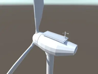 Low-Poly Wind Turbine Low-poly 3D model