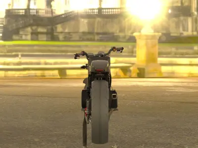Custom Motorcycle 3D model