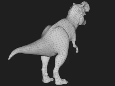 dinosaur Low-poly 3D model 9