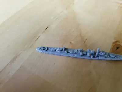 Japanese Yugumo Class Destroyer Warship 3D print model
