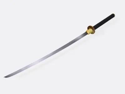 katana samurai sword Free 3D model get