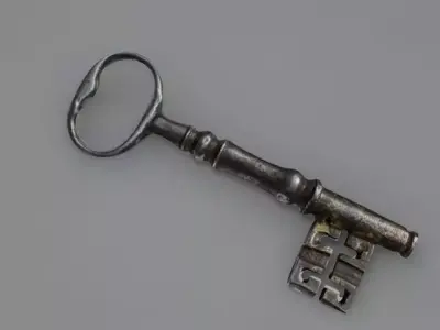 Vintage Key 3D model purchase
