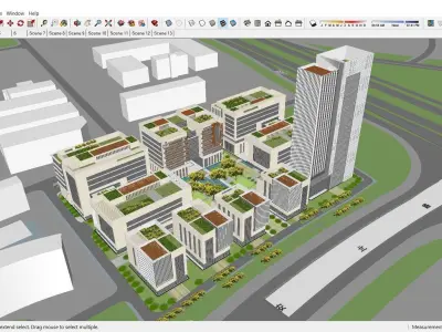 Sketchup Residential Complex Z5 3D model
